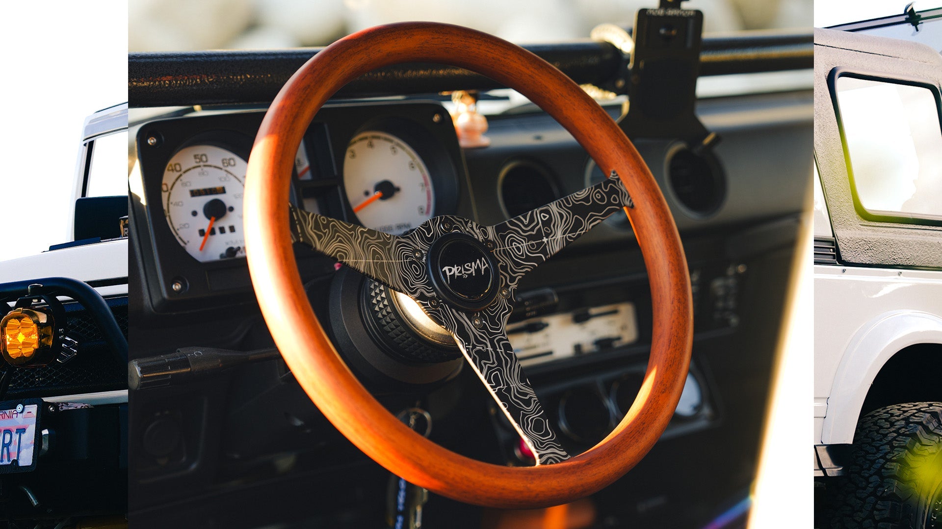 WOODGRAIN STEERING WHEEL