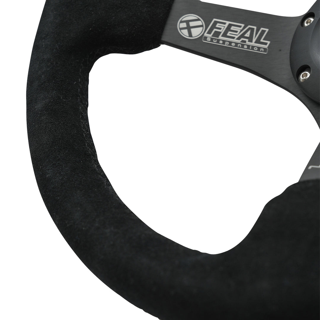350MM DEEP DISH STEERING WHEEL FEAL RACE TEAM SPEC